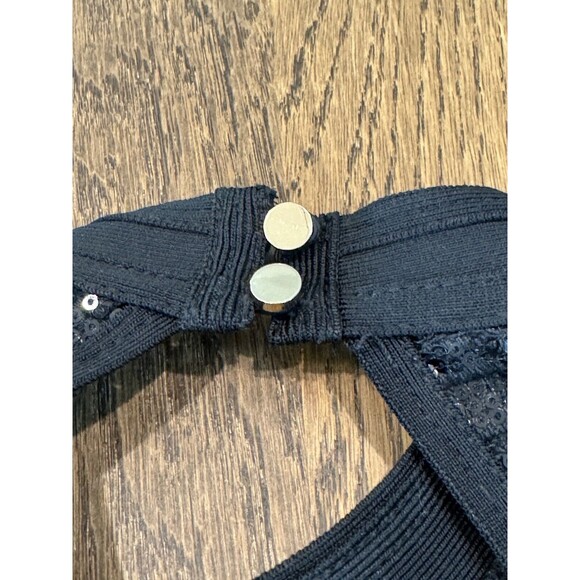 House Of CB London Gizi Mini Bodycon Dress Women’s Size M Black Lace Open Back - Picture 7 of 13